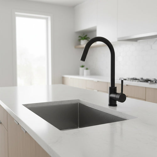 Kitchen Mixer Tap Faucet for Basin & Laundry Sink – Modern Black Finish