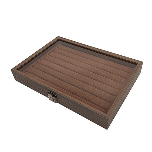 Elegant Wooden Jewellery Storage Box – Organiser Case for Rings, Earrings & Accessories