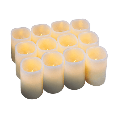Flameless Candles LED Candles Set of 12 Battery Flickering Bulb