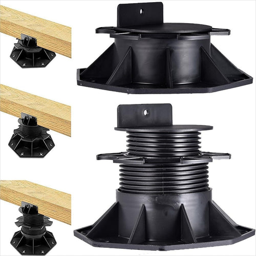 12 Pack Adjustable Deck Support Pedestals – Deck Foundation Bases