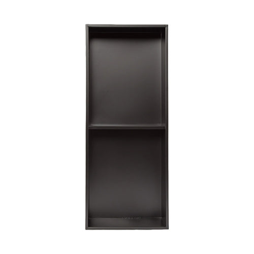 70cm Black Recessed Shower Niche Shelf 304 Stainless Steel No Tile Bathroom Wall Insert
