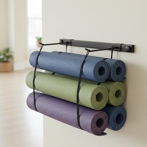 Wall Yoga Mat Gym Storage Rack Gymnastics