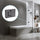 120cm Frameless Glass Bath Screen with Channel and Brass Hinges - Gunmetal