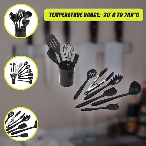 11pcs Kitchen Utensil Set Silicone Heat-Resistant Non-Stick Kitchen Utensils kit