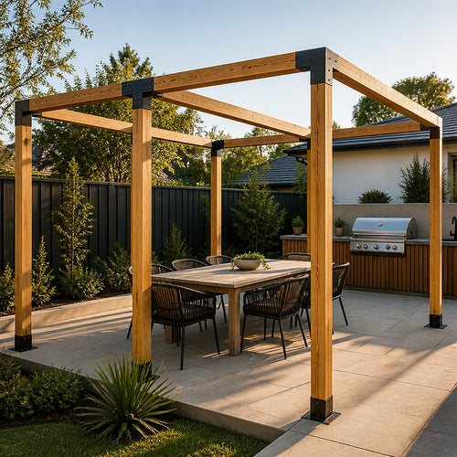 DIY Pergola Kit – Double Set with Brackets