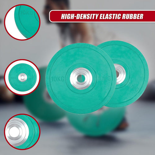 2x10kg PRO Olympic Rubber Bumper Weight Plate