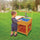 Childrens Outdoor Play Mud Kitchen Sand Pit with Display Shelf