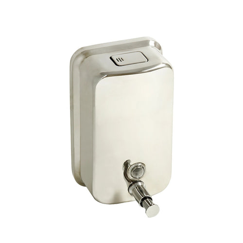 Stainless Steel Soap Dispenser - 1000ml Wall-Mounted Manual Pump