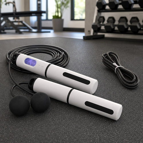Skipping Rope Jump with Counter Smart Calorie Counting Adjustable Cable Ropeless