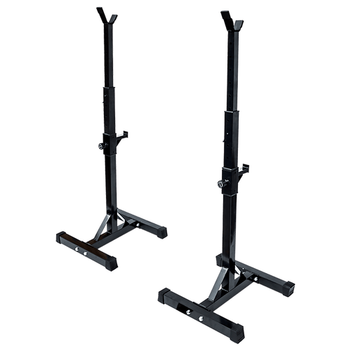 Adjustable Squat Rack Barbell Bench Press Stands Pair