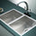 1.2mm Handmade Double Stainless Steel Sink with Waste - 770x450mm