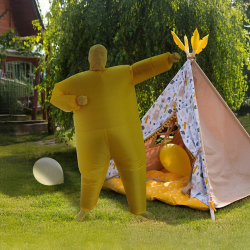 Inflatable Plain Yellow Fancy Dress Costume