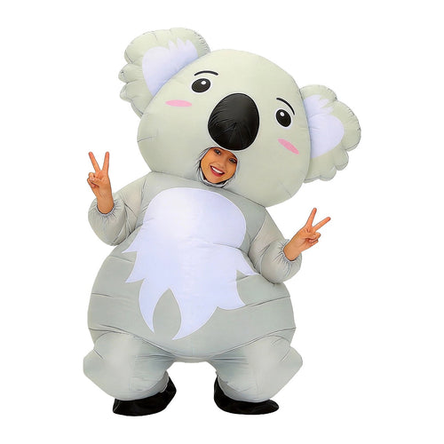 Adult Inflatable Koala Costume Blow Up Australian Animal Fancy Dress Suit