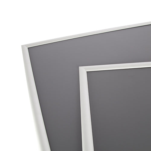 A2 2pc Premium Aluminium Snap Poster Frame Wall Mount Sign Holder Silver