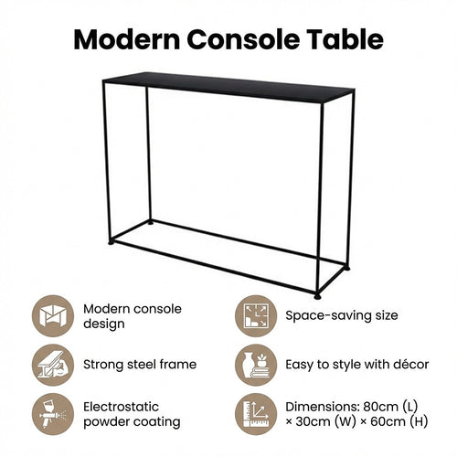 Modern Console Table with Storage for Entryway, Hallway or Living Room