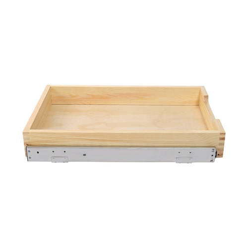 Pull Out Cabinet Drawer 35 x 53cm Pine Wood Soft Close Shelf