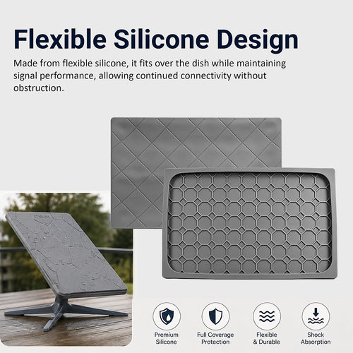 Starlink Gen 3 Protective Cover Silicone Dish Case Grey