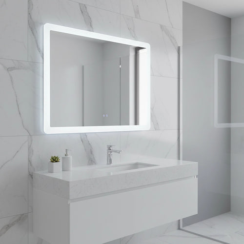 Smart Mirror Bathroom Vanity – LED Lighted Wall Mirror with Modern Design 1000x700mm