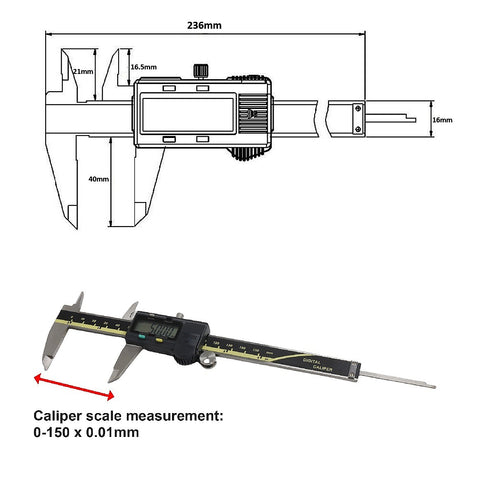 Digital Caliper – Vernier Measuring Tool with LCD Display | Precision Measurement AOS System