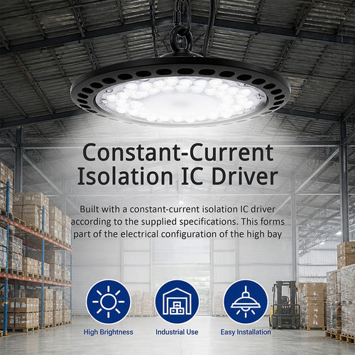 200W LED High Bay Light 20000lm UFO Warehouse Workshop Lamp