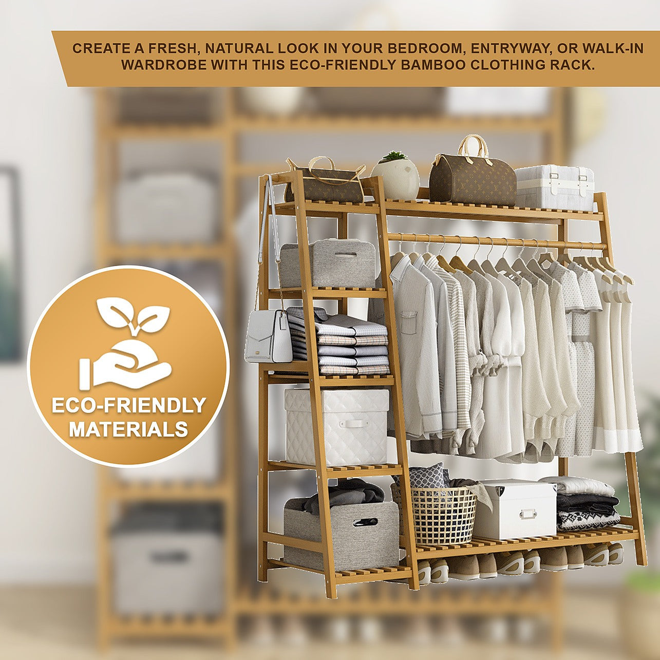 Moveable clothes rail outlet