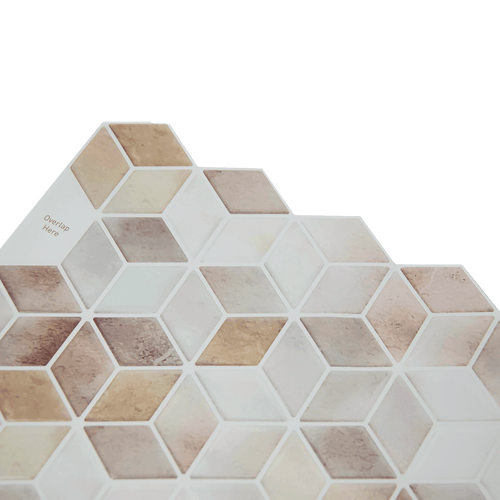 Tiles 3D Peel and Stick Wall Tile Shell Mosaic 10 Sheets