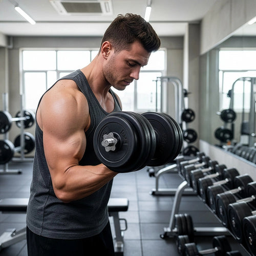 30KG Adjustable Dumbbell Set – Compact Weights for Strength Training