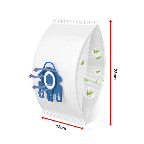 8 x GN HyClean Pure Vacuum Bags – Miele Compatible Dust Bags with High Filtration