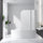 180° CHROME Pivot Door 6mm Safety Glass Bath Shower Screen By Della Francesca - 120 x 140cm