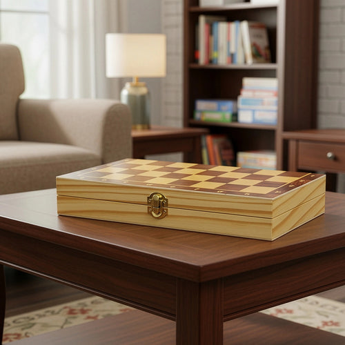 Chess Board Games Folding Large Chess Wooden Chessboard Set Wood Toy Gift