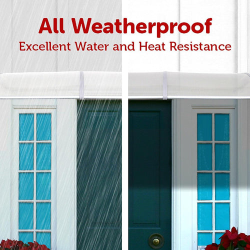DIY Outdoor Awning Cover with Rain Gutter - 1 x 2m