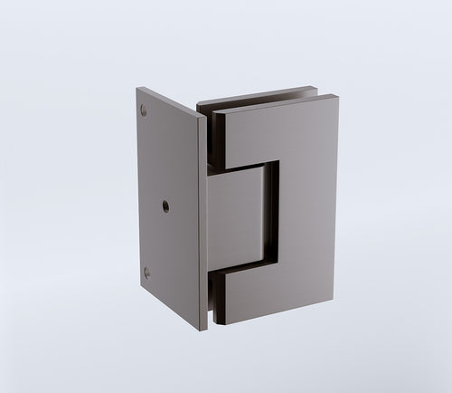 70cm Frameless Swing Bath Screen with Brushed Gunmetal Hardware