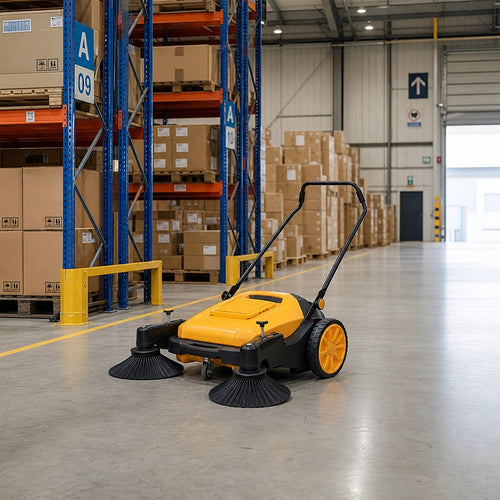 55L Floor Sweeper Industrial Hand Push Outdoor Manual