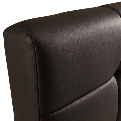 Queen Black PU Leather Deluxe Bed Frame