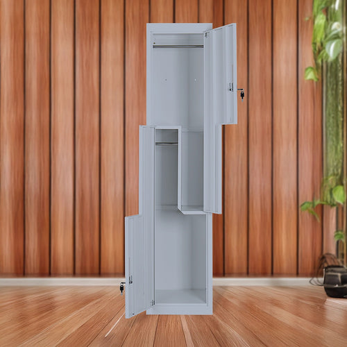 Multipurpose Locker – Grey Dual L-Shaped Door with Standard Lock with 2 Keys