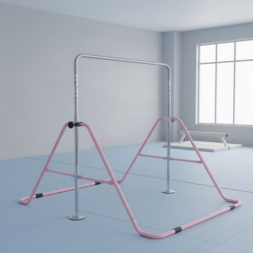 Pink Kids Gymnastics Bars – Training Horizontal Monkey Kip Bar