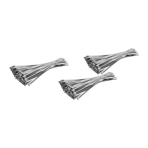 Cable Tie Gun Kit with 150 Stainless Steel Cable Ties & Tools