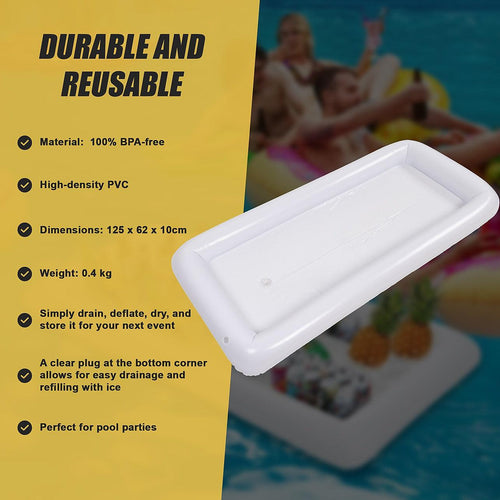 Inflatable Drinks Holder Floating Ice Bar Pool Party