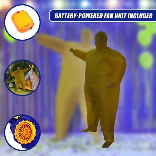 Inflatable Plain Yellow Fancy Dress Costume