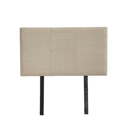 Single Beige Linen Fabric Bed Headboard Bedhead