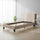 Single Size Bed Frame with Headboard – Beige Linen Fabric