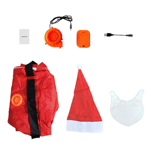 Inflatable Santa Costume Adult Fan Operated Christmas Fancy Dress Suit