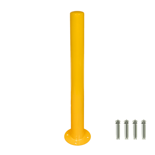 Yellow Heavy Duty Steel Bollard Post