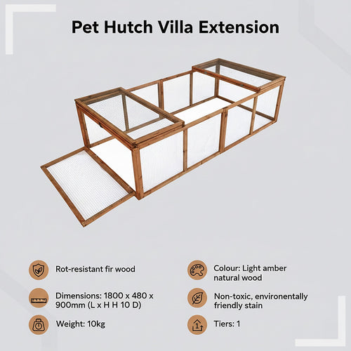 Large Chicken Coop & Run – Outdoor Rabbit Hutch, Guinea Pig Cage and Pet House