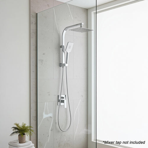 Wall Mounted Chrome Dual Shower Mixer – Rainfall & Handheld Massage Head