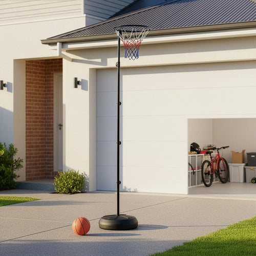 Netball Ring with Stand Portable Pole Height Adjustable