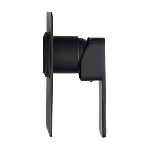 Single Square Shower Bath Mixer Tap Bathroom WATERMARK Approved - Black