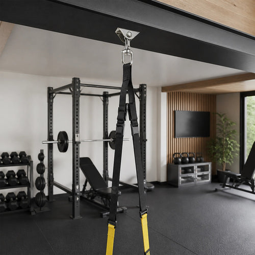 360 Degree Swivel Swing Hanger with Stainless Steel Hook for Ceiling Heavy Duty Hanging Gym Equipment