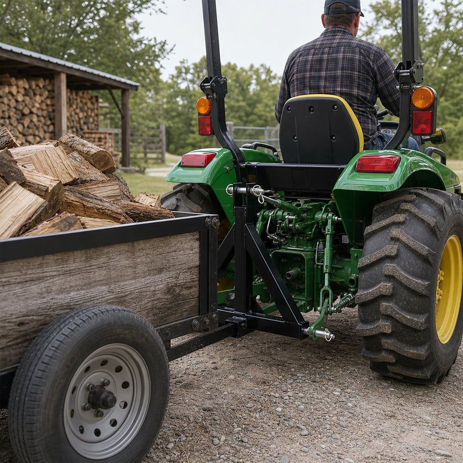 3-Point Trailer Hitch Receiver for Category 1 Tractors