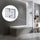 120cm Frameless Glass Bath Screen with Channel and Stainless Steel Hinges- Chrome